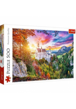 Puzzle 500 Widok na zamek Neuschwanstein TREFL