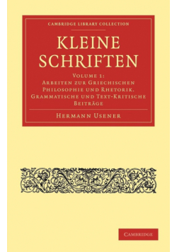 Kleine Schriften - Volume 1
