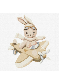 Malowanie po numerach - Mały pilot 30x30cm