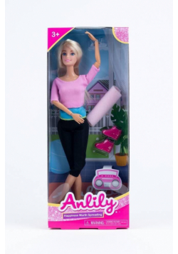 Lalka Anlily ćwicząca jogę 30cm