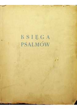 Księga psalmów 1937 r