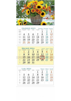Kalendarz 2024 KT12 Kwiaty trójdzielny