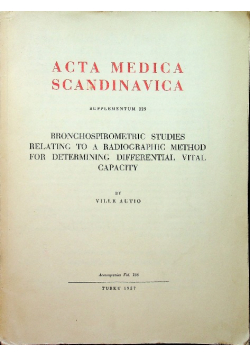 Acta medica scandinavica