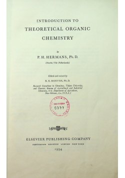 Introduction to theoretical organic chemistry
