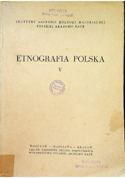 Etnografia Polska V