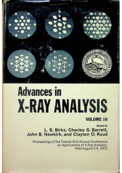 Advances in X Ray Analysis volume 16