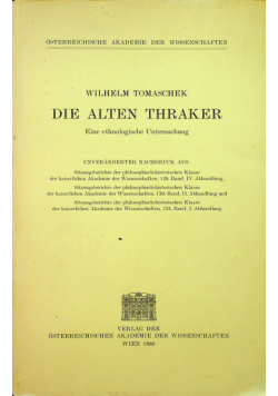 Die alten thraker
