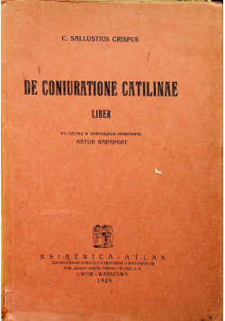 De Coniuratione catilinae 1929 r.