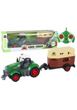 Traktor zdalnie sterowany z przyczepą