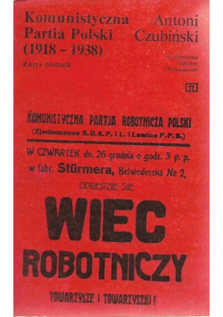 Komunistyczna Partia Polski 1918 - 1938