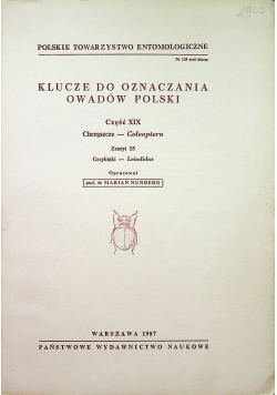 Klucze do oznaczania owadów Polski Część XIX Zeszyt 15