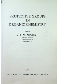 Protective group in organic chemistry