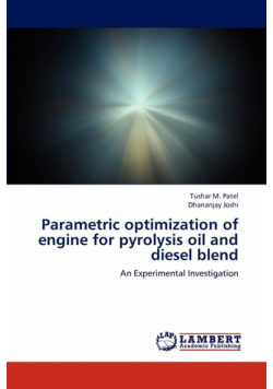 Parametric optimization of engine for pyrolysis oil  and diesel blend