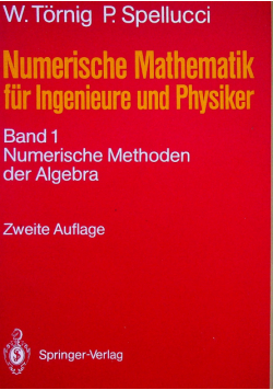 Numerische mathematik fur ingenieure und physiker