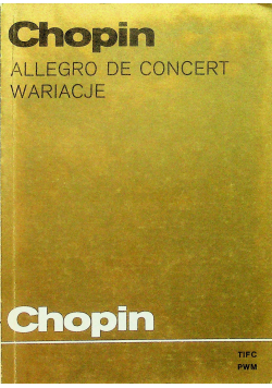 Chopin Allegro de concert wariacje