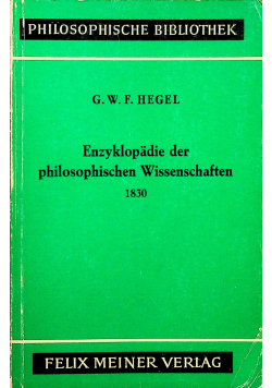 Enzyklopadie der philosophischen Wissenschaften im Grundrisse