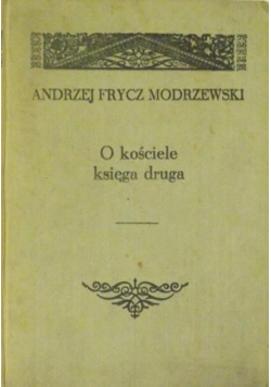O kościele księga druga