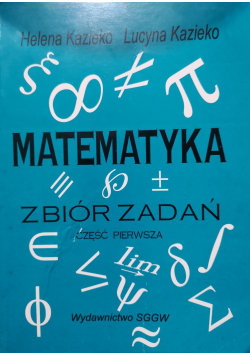 Matematyka Zbiór zadań część I