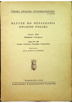 Klucze do oznaczania owadów Polski Część XIX Zeszyt 99 - 100