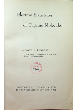 Electron Structures of Organic Molecules