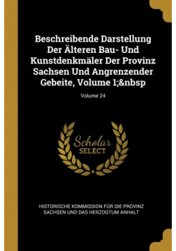 Beschreibende Darstellung Der Älteren Bau- Und Kunstdenkmäler Der Provinz Sachsen Und Angrenzender Gebeite, Volume 1;&nbsp; Volume 24
