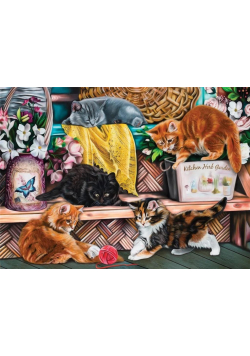 Puzzle 1000 Zabawne kocięta