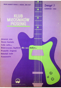 Klub Miłośników Piosenki Zeszyt 3