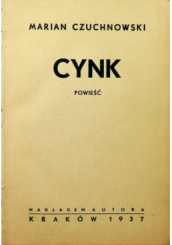 Cynk 1937 r.