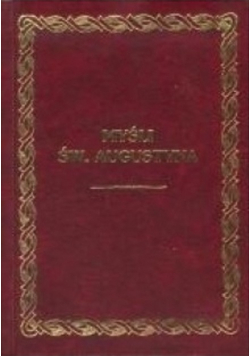 Myśli św Augustyna reprint z 1935 r
