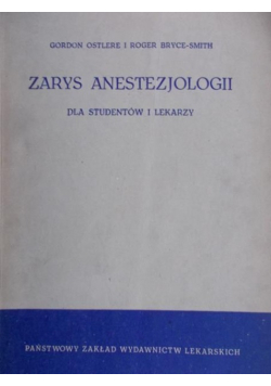 Zarys anestezjologii
