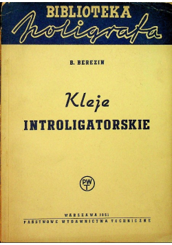 Kleje introligatorskie