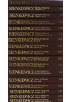 Sienkiewicz Dzieła wybrane 17 tomów
