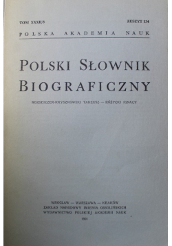 Polski słownik biograficzny tom XXXII / 3 zeszyt 134