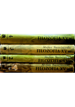 Dzieje Filozofii europejskiej XV wieku tomy 1  do 4