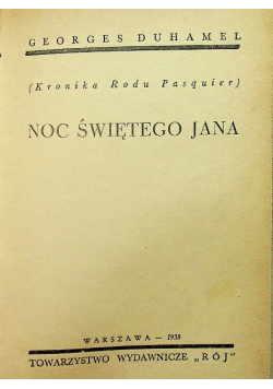 Noc świętego Jana 1938 r.