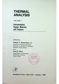 Thermal analysis