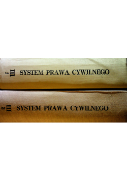 System Prawa Cywilnego tom 3 część 1 i 2