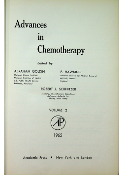 Advances in Chemotherapy II