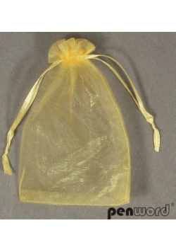 Woreczki organzowe złote 10x15cm