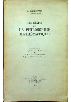 Les Etapes de la Philosophie mathematique
