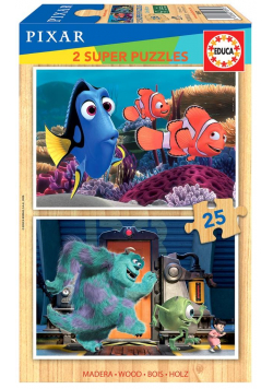 Puzzle 2x25 Gdzie jest Nemo/Potwory i spółka G3