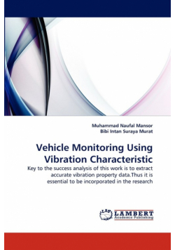 Vehicle Monitoring Using Vibration Characteristic