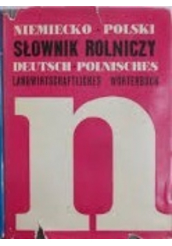 Niemiecko polski słownik rolniczy