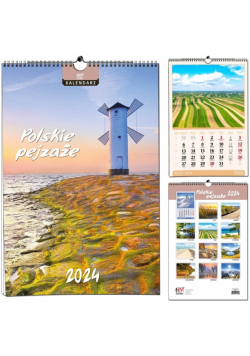 Kalendarz 2024 B3 13 plansz Polskie Pejzaże