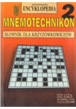 Mnemotechnikon 2 Słownik dla krzyżówkowiczów
