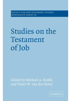 Studies on the Testament of Job