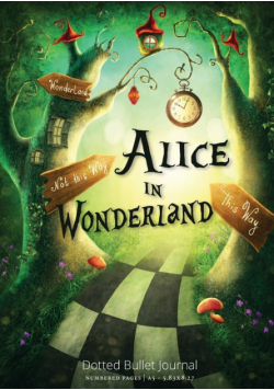 Alice in Wonderland Dotted Bullet Journal