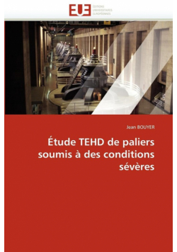 Étude tehd de paliers soumis à des conditions sévères