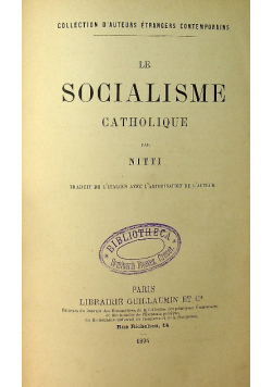 Le socialisme catholique 1894r