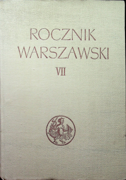 Rocznik Warszawski VII